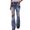Blue, variant on TSADFHJI Slip Skirt Plus Size Women's Long Multiple Choice Printed Casual Loose Pants Comfortable Micro Flared Pants Xxl Blue