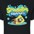 thumbnail image 3 of SpongeBob SquarePants - Stretch Pose - Juniors Cropped Cotton Blend T-Shirt, 3 of 6