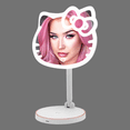 thumbnail image 5 of Impressions Vanity Hello Kitty LED Makeup Desk Mirror, 360 Degree Rotation, Touch Sensor, White, 5 of 8