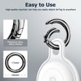 thumbnail image 5 of YUNOVA 4 Pack Waterproof Silicone Case for Airtags with Keychain, Protective Cover for Apple Air tag Key Finder Tracker Compatible with Apple AirTag Item Finders Accessories, 5 of 7