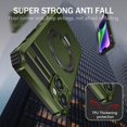 thumbnail image 3 of Compatible with iPhone 15 Plus Case Magnetic Stand [Compatible with MagSafe] [Drop Protection] [Camera Lens Protector] Shockproof Protective Case with Rotatable Invisible Kickstand, Green, 3 of 16