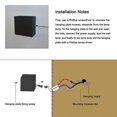 thumbnail image 4 of AC 85-265V 6W Cube LEDs Wall Sconces Light Modern COB Wall Lamp Mounted Lighting Fixtures for Corridor Stair Bedside Hallway Porch, 4 of 5