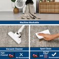 thumbnail image 3 of Scalloped Edge Area Rug – Non-Slip, Machine Washable Low Pile Indoor Carpet, Modern Farmhouse Floor Mat for Living Room, Bedroom, Nursery, Dining Room, Office, 3 of 8