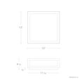 thumbnail image 3 of WAC Lighting Hawthorne 13" LED 3000K Contemporary Aluminum Flush Mount in Black, 3 of 5