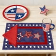 thumbnail image 4 of Uuiauoio Retro Stars Stripes Patriotic Placemats, Memorial Day Independence Day Table Mats for Holiday Party Kitchen Dining Room Decoration, 4 of 6
