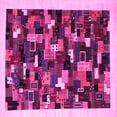thumbnail image 1 of Ahgly Company Indoor Square Abstract Pink Contemporary Area Rugs, 8' Square, 1 of 4