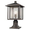 thumbnail image 2 of 1 Light Outdoor Pier Mount Light In Contemporary Style-18.25 Inches Tall And 11 Inches Wide Z-Lite 554Phb-533Pm-Bk, 2 of 2