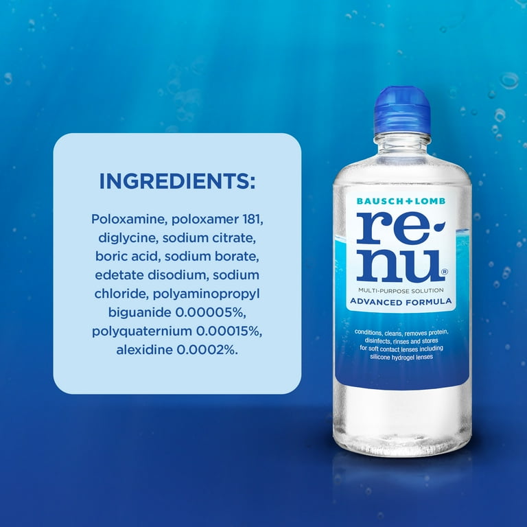 Renu Contact Lens Solution, Advanced Formula Triple Disinfectant