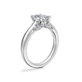 thumbnail image 3 of 1.20 Ct VS1 Clarity Radiant Cut Genuine Diamond Solitaire Wonderful Ring for Bride in Solid 18K White Gold Size 10.5, 3 of 8