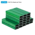 thumbnail image 3 of Uxcell Grapas para Engrapadora, Paquete de 6 (1000 Grapas por Paquete) Grapas Estándar 26/6 de 1/4 Pulgada de Longitud Sin Atascos Verde, 3 of 7