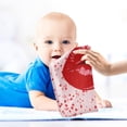 thumbnail image 5 of GZHJMY Love Kiss Sexy Lips Baby Muslin Wash cloths Face Towels, Sweet Heart Red Burp Cloths Cotton Wipes 3 Pack Infant Wash Cloth for Newborn Boys Girls 12x12 inches, 5 of 7