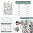 thumbnail image 6 of Navy Blue Leaves Tie Up Curtains for Windows, Adjustable Balloon Window Shades, Vintage Summer Botanical Farmhouse Rustic Kitchen Window Treatments Farmhouse Short Curtains with Rod Pocket 42"x45", 6 of 8