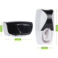 thumbnail image 2 of Toothbrush Holder, Dust-proof Toothpaste Dispenser, Wall Mounted Kids Hands Free Toothpaste Squeezer For Washroom, 2 of 5