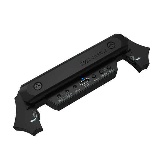 Cartuchos de recogida Pastilla inalámbrica para guitarra DOUBLE X2, sistema de pastilla de guitarra acústica con cable e inalámbrico recargable, cable de bajo eléctrico a amplificador de guitarra, pas DOUBLE Cartuchos de recogida
