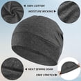 thumbnail image 2 of Gorro de algodón para hombre y mujer de Skull Caps Headshion, paquete de 4, 2 of 8