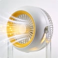 thumbnail image 4 of Rechargeable Desk Fan, Small Battery Operated Fan, Portable 120 Rotate Quiet Mini Fan for Kitchen Dorm Home Bedroom Table Office Bathroom, 4 of 6
