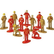 PROVISION LIBERTY SALES ArtCreativity 2.5 Inch Mini Fireman Figurines for Kids - Set of 12 - Free Standing Firefighter Toys Figures - Birthday Party Favors for Boys and Girls, Goody Bag Fillers, Cake Toppers and Decorations