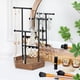 thumbnail image 3 of Expositor de Joyas, Soporte de Joyas, Organizador para Joyas de Metal y Madera, Regalo Ideal, Negro, 3 of 7