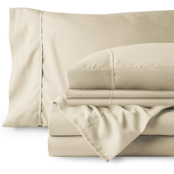 Bare Home 7 Piece 1800 Collection Deep Pocket Bed Sheet Set UltraSoft Hypoallergenic 2