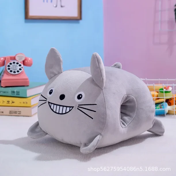 Disney Stitch muñeco de peluche calentador de manos almohada Kawaii Pokemon Pikachu juguetes de peluche almohada de dibujos animados lindo muñeco de peluche regalo de Navidad para niñas