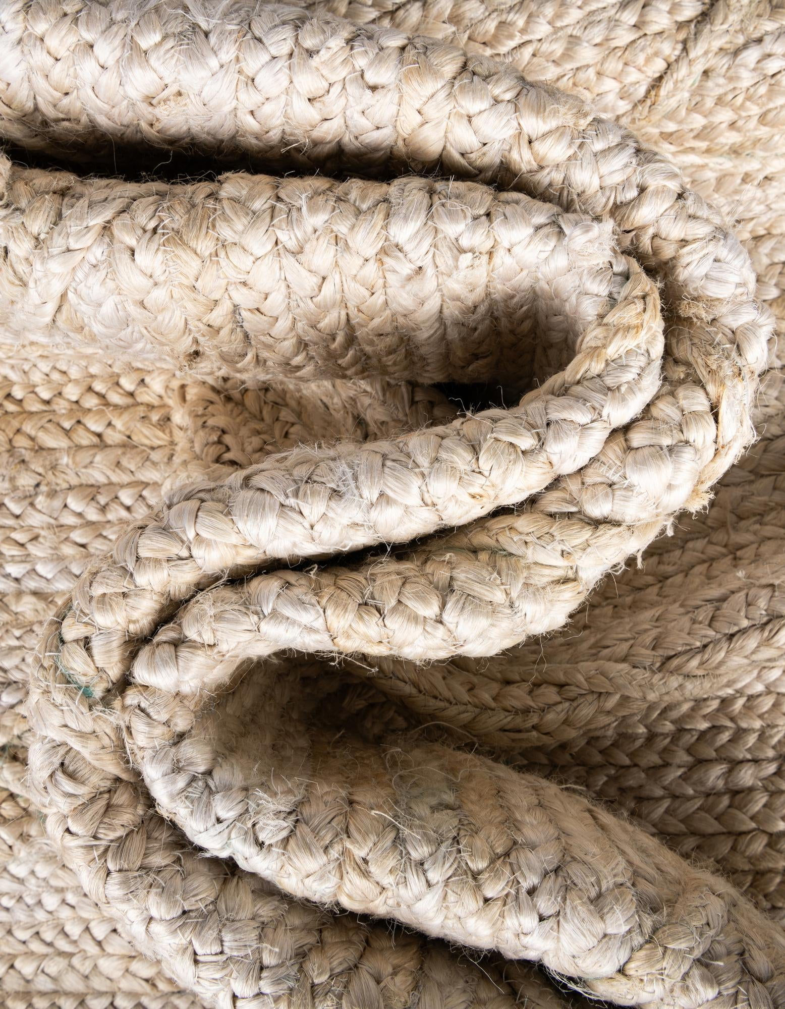 Unique Loom Braided Jute Collection Area Rug - Trellis (2' 2" x 8' 2" Runner Ivory)