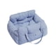 thumbnail image 4 of Asiento de coche para perros, transportador de viaje para cachorros y gatitos, accesorios de viaje para mascotas Azul y L, 4 of 9
