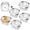 7×5.5×3.5 Inches, variant on 3Pcs Collapsible Tableware Set, Portable Foldable Bowl Plate Cup Mess Kit, Food-Grade PP Clear Cartoon Print Dishes for Picnic Camping Travel Family Lunch