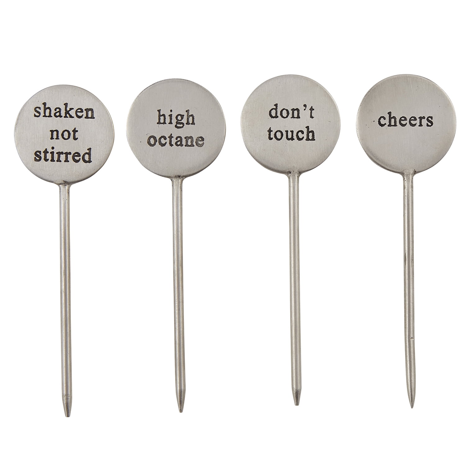 3.5" 4Piece Metallic Olive Picks