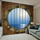thumbnail image 5 of Cortina con patrón de paisaje Decoraciones a prueba de agua Decoraciones de la pared Colgante de la pared Lavable para la sala de estar Dormitorio Baño S 2 piezas Monstrate HA010888-01, 5 of 7