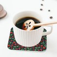 thumbnail image 5 of Naloa Strawberry Coasters for Set of 4 - PU Leather Coasters, Coasters for Table Cup Tea Coffee Beer, Decorative for Kitchen Homedecor (Round), 5 of 6