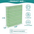 thumbnail image 4 of Dailycode 2 Pack Green White Stripe Hardcover 3 Ring Binder 1.5 Inch Ring Decorative Binder Organizer for Home School Office, 4 of 10