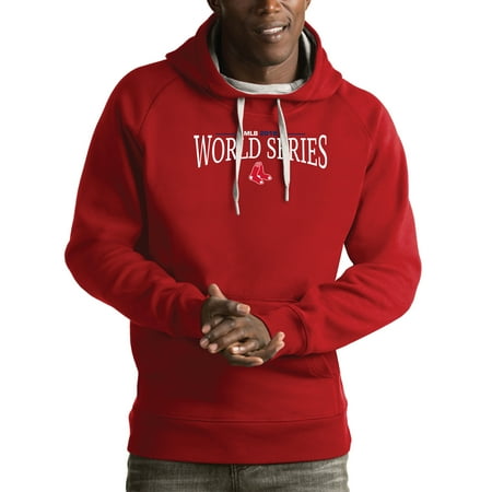 - Boston Red Sox Antigua 2018 World Series Bound Victory Pullover Hoodie - Red