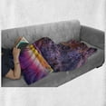 thumbnail image 6 of Nature Soft Flannel Fleece Blanket, Surreal Sunrise Sky Horizon over the Mountain Valley National Monument Dusk Print, Cozy Plush for Indoor and Outdoor Use, 60" x 80", Purple Blue, by Ambesonne, 6 of 6