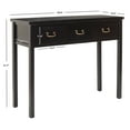 thumbnail image 4 of SAFAVIEH Cindy Console Table With Storage Drawers Black, 4 of 5