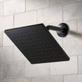 thumbnail image 2 of Better Homes & Gardens 1-Setting 8 in. Square Rain Showerhead in Matte Black, 2 of 11