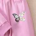 thumbnail image 4 of Girls 2Pcs Outfit Set Children Long Sleeved Hoodie Pants Cute Casual Set for 6-24 Months 2T 3T 4T 5T 6T Children Purple,3-4 Years, 4 of 9