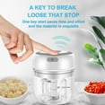 thumbnail image 3 of Cordless electric shredder, mini food processor, 250ml, easy to clean and replace, durable vegetable and fruit electric mixer, 3 of 4