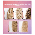 thumbnail image 2 of Plancha Rizadora De Cabello Cerámica Profesional 5 En 1, Rosa con Negro, 2 of 5