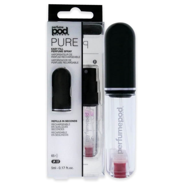 Travalo Spray recargable (vacío) Cápsula de perfume Pure - Negro 0.17 oz Travalo Travalo Spray recargable (vacío) 0.17 oz