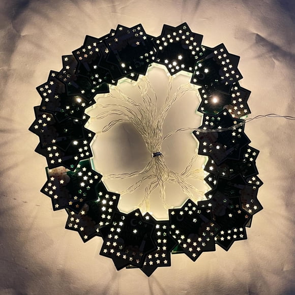 an Eid , 20 LED Eid Mubarak Fairy Luces de cadena alimentadas por batería para decoración de islámica en Castillo de polígono Yotijar cadena de luces de hadas