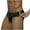 Black, variant on Mens Thong Bikini Bottom Low Waist Bikini Swimwear Solid Color Low Rise Bikini Swimsuit&nbsp;with Side Zipper