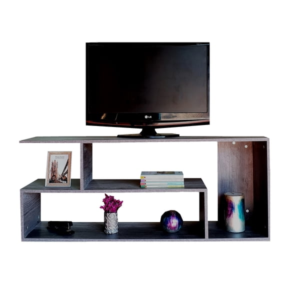 Mueble para TV DECOMOBIL Minimalista Moderno Elegante Gris TVG-120X60-G