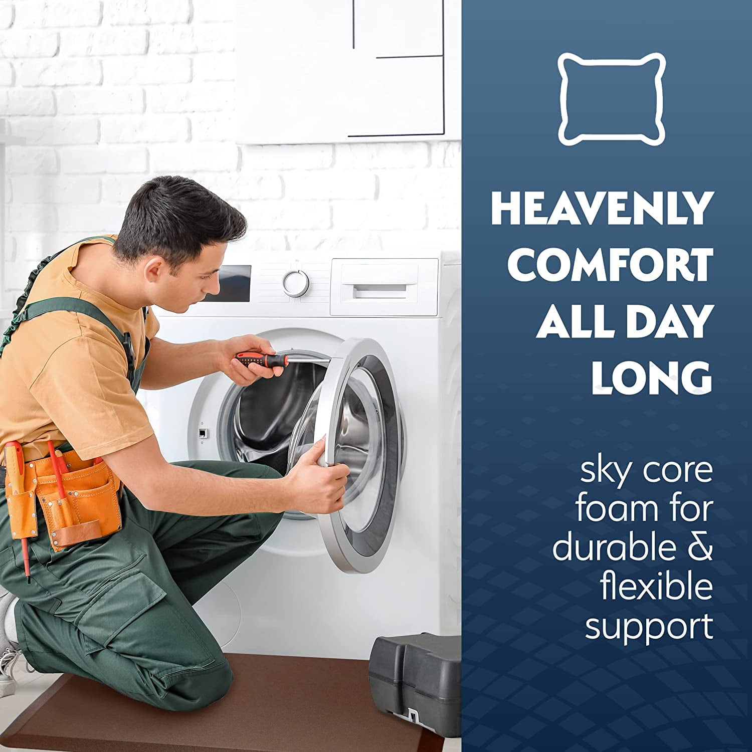 Anti Fatigue Comfort Floor Mat By Sky Mats - Commercial Grade
