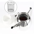 thumbnail image 4 of 1L Stainless Steel Teapot Coffee+Tea Pot Water Kettle with Filter Large Capacity, Silver, 4 of 9