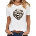 thumbnail image 2 of Danhjin Women's Halloween Print T-Shirts Short Sleeve Crew Neck Casual Pullover Tops Lightweight Loose Cute Graphic Fashion Shirts, 2 of 7