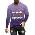 thumbnail image 2 of Blusas y camisas de manga larga y cuello redondo para hombre, camisetas casuales con estampado de moda y cuello redondo, blusas de licra de manga corta para hombre., 2 of 5
