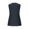 thumbnail image 6 of Atogsazn Women's V Neck Tank Tops Summer Sleeveless Shirts Tunic Flowy Tops Outfit Clothes Fashion 02-Navy XXL, 6 of 8