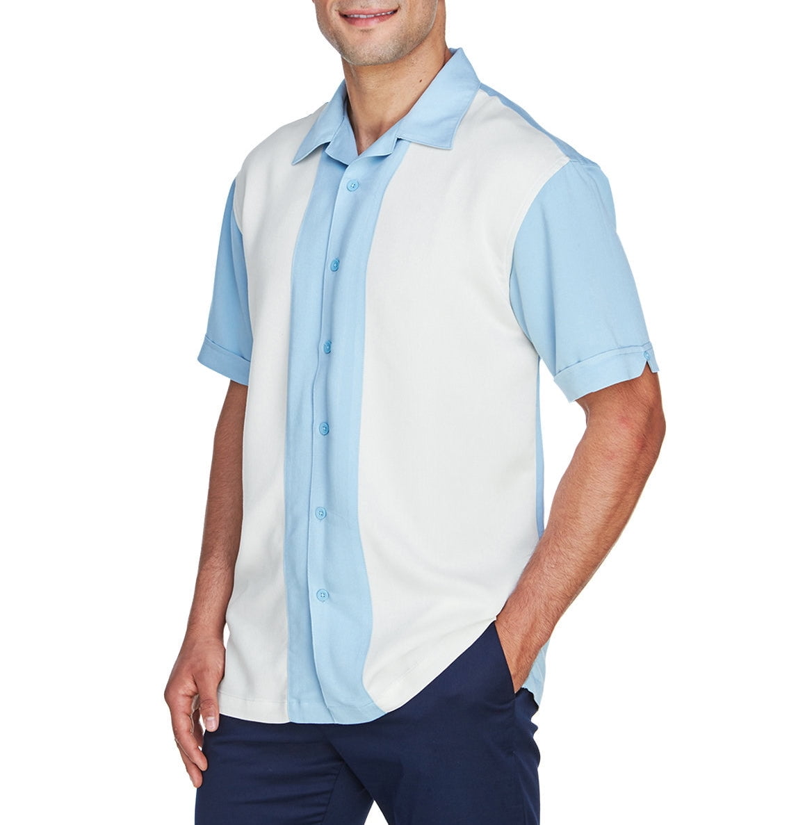 Camisa de boliche azul Disfraz Charlie Harper Dos Paraguay Ubuy