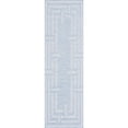 thumbnail image 2 of Bliss Rugs Bailey Transitional 2' x 7' Aqua and White Indoor Outdoor Area Rug, 2 of 8