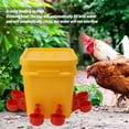 thumbnail image 3 of Bebedero Automático Para Pollos, Kit De Comedero Para Bebederos Para Aves De Corral Con Cubo De 12L, Para Pollo, Ganso, Pato, Codorniz Y Paloma, 3 of 7
